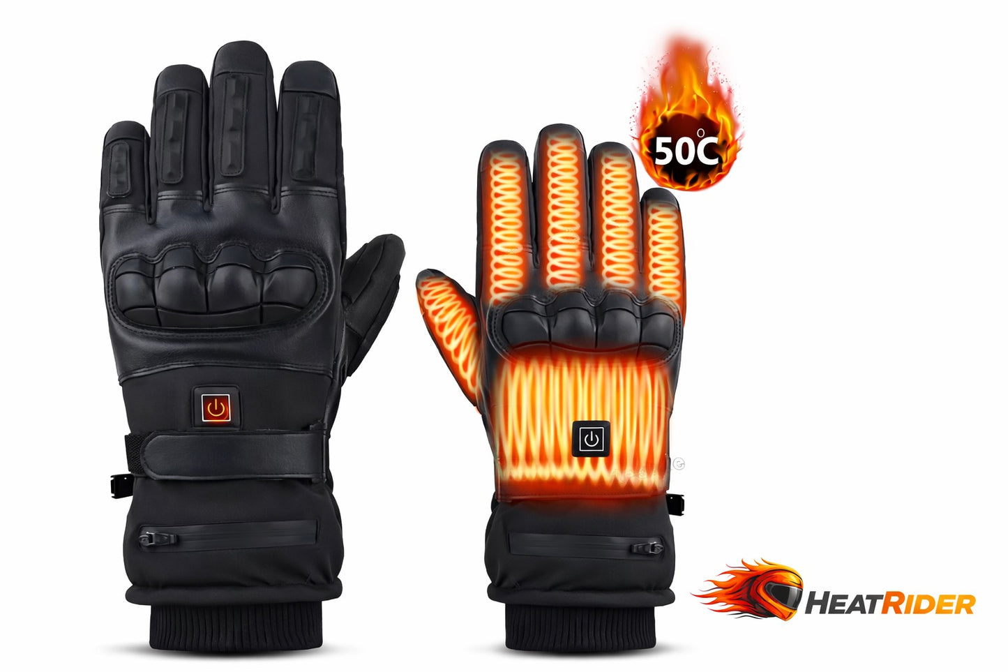 HeatRider Heated Motorcycle Gloves